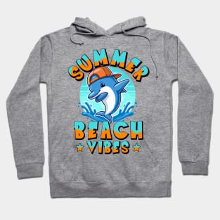 Summer Beach Vibes - Dabbing Dolphin Hoodie